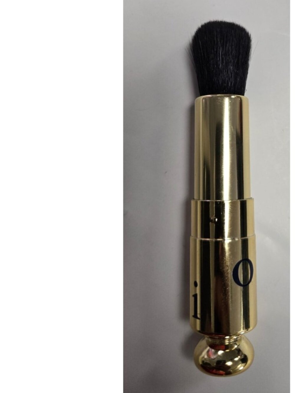 Christian Dior Gold Metal Retractable Makeup Brush Designer Beauuty Glamour Lux